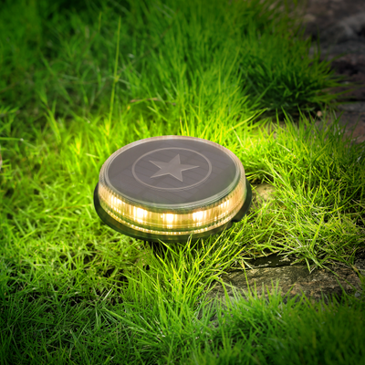 Pack 4 luz solar led suelo jardin Aigostar 3200K Luz